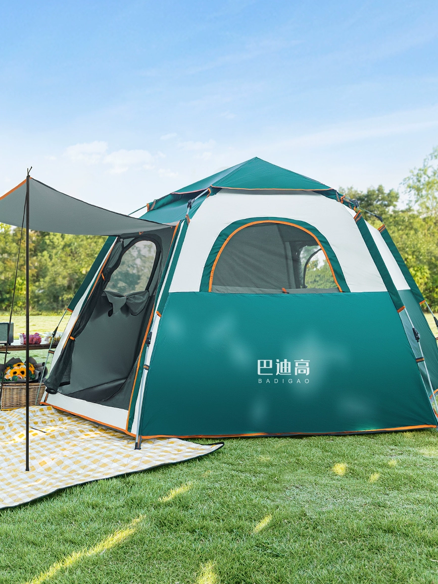 巴迪高户外露营自动折叠帐篷 图1